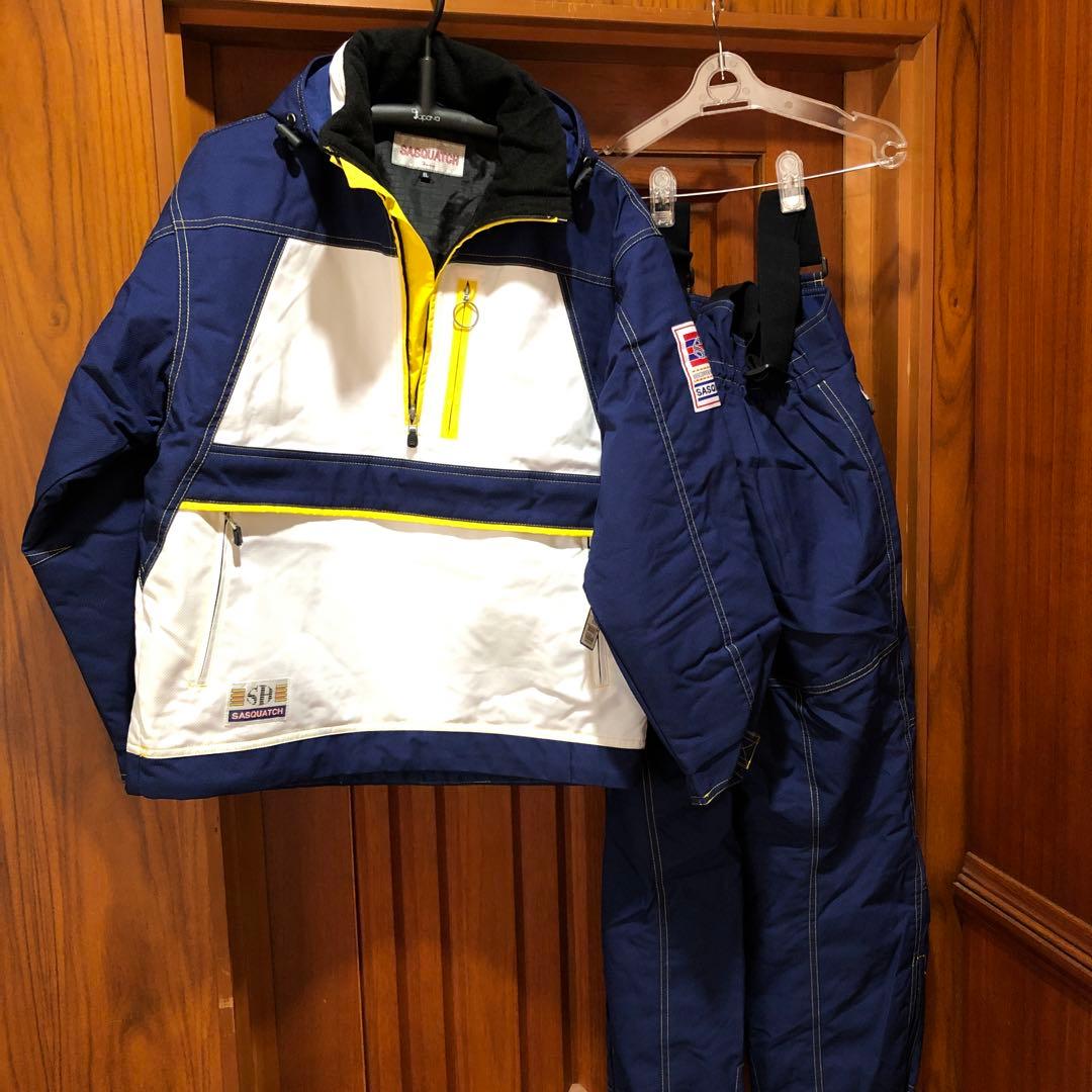 スキーウェア 男性用 ３Ｌ　タグ付きネイビー ホワイト