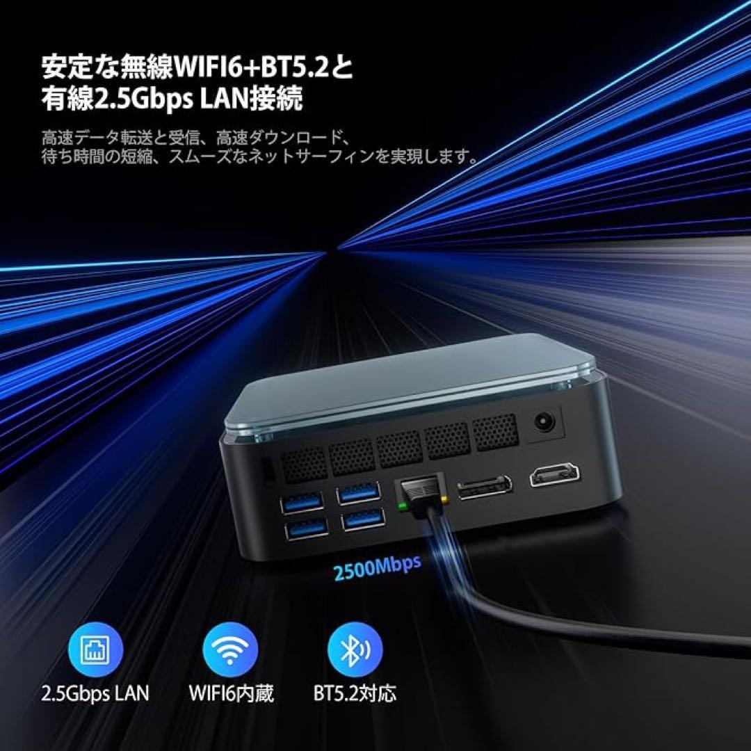 ミニPC Ryzen 7 7735HS 8コア/16スレッド 最大4.75GHz