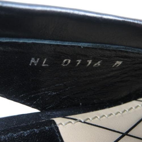 ローファー風☆ルイ・ヴィトン サンダル 靴 ステッチ 22cm相当 黒 希少