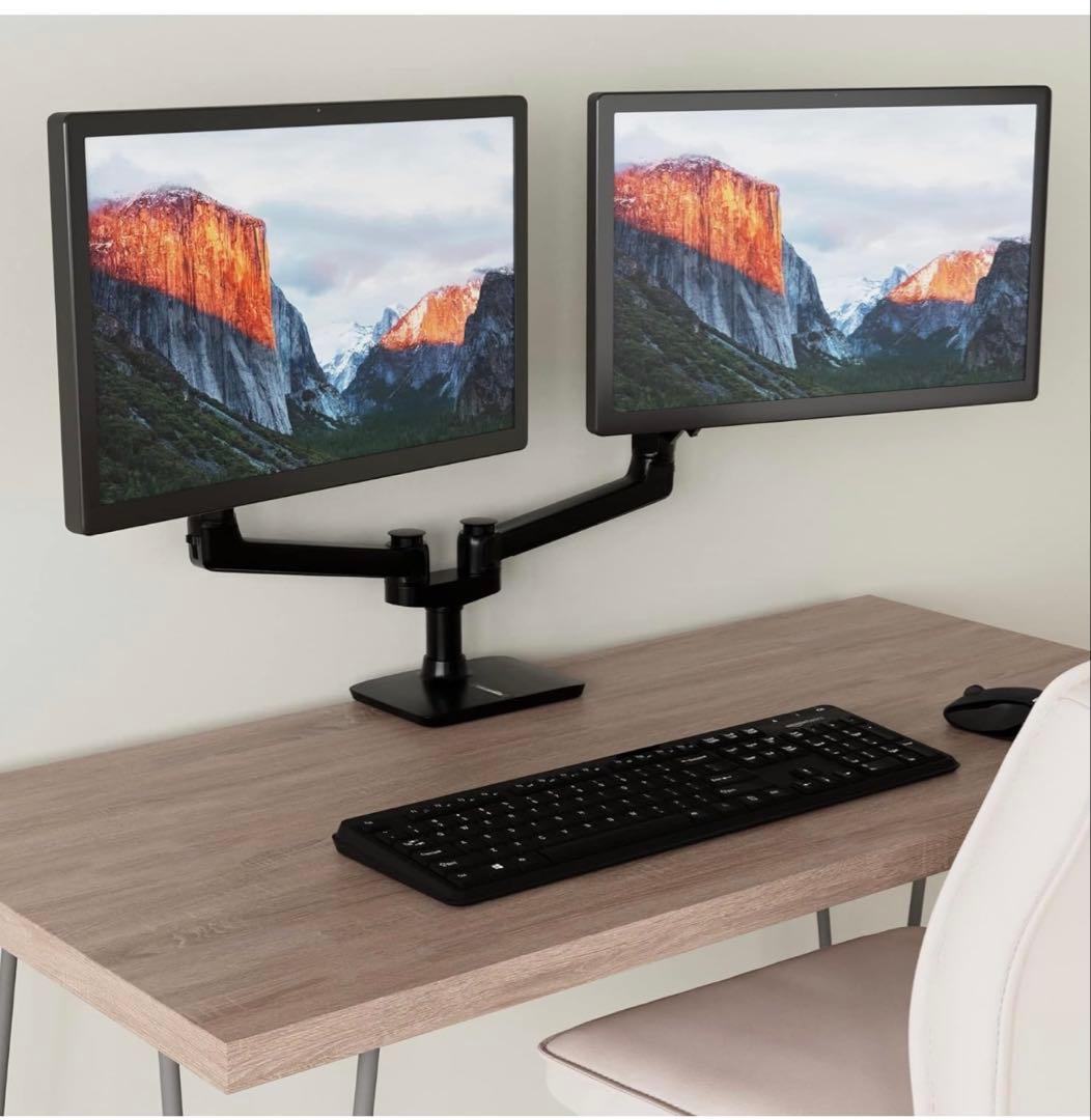 Amazon Basic モニターアーム デュアル-ディスプレイ