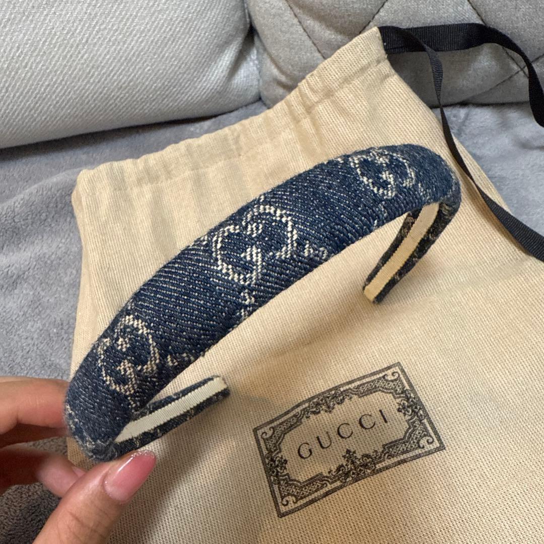 Gucci グッチ 『エコ ウォッシュ ド デニム ヘアバンド』