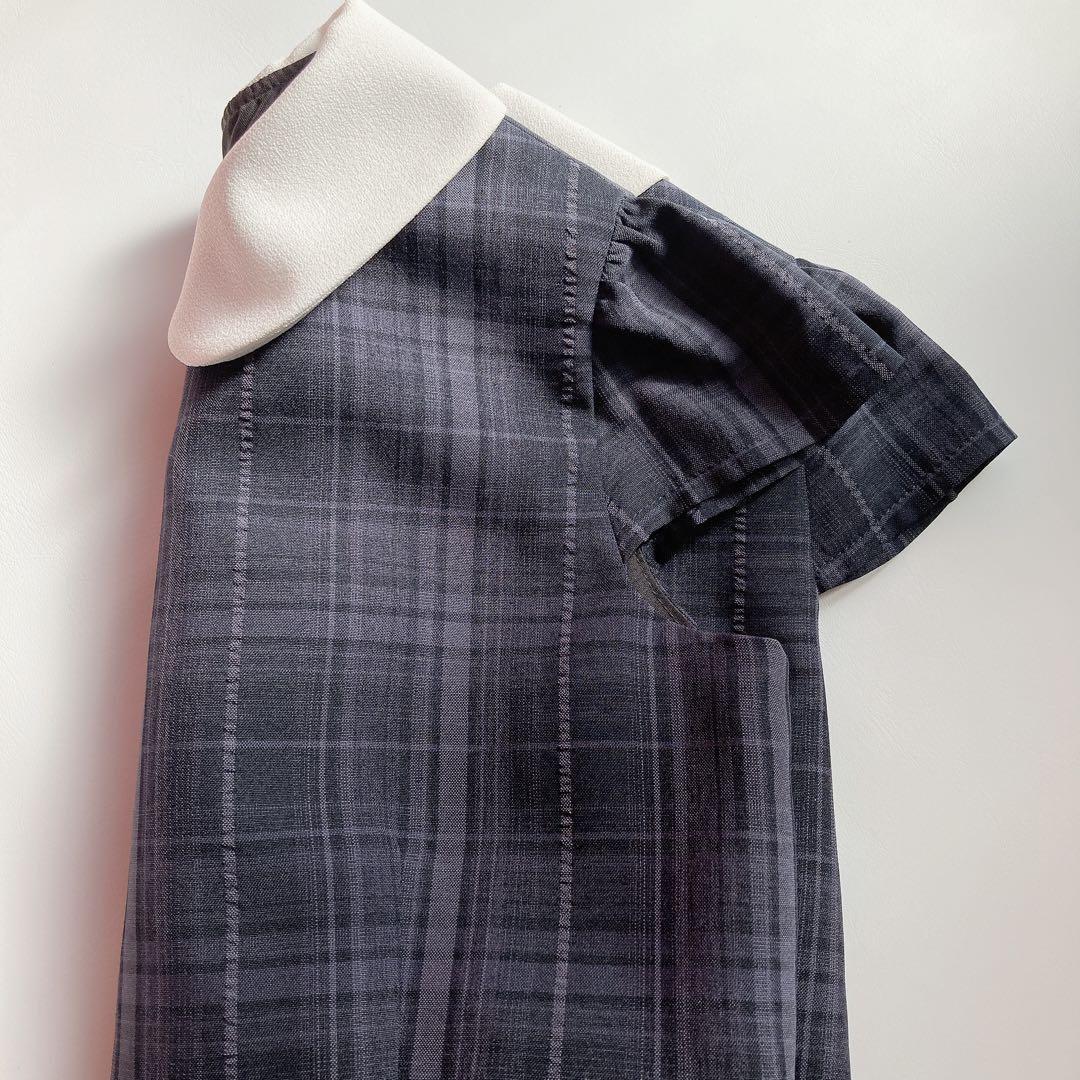 BEAMS グレー×ネイビー セレモニー 入学 卒園 フォーマル 女の子