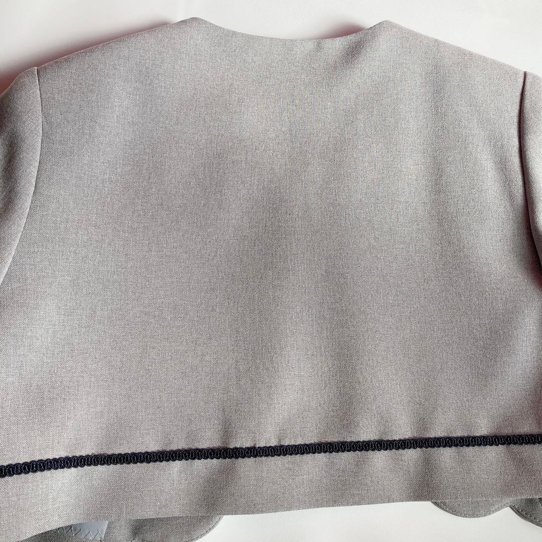 BEAMS グレー×ネイビー セレモニー 入学 卒園 フォーマル 女の子