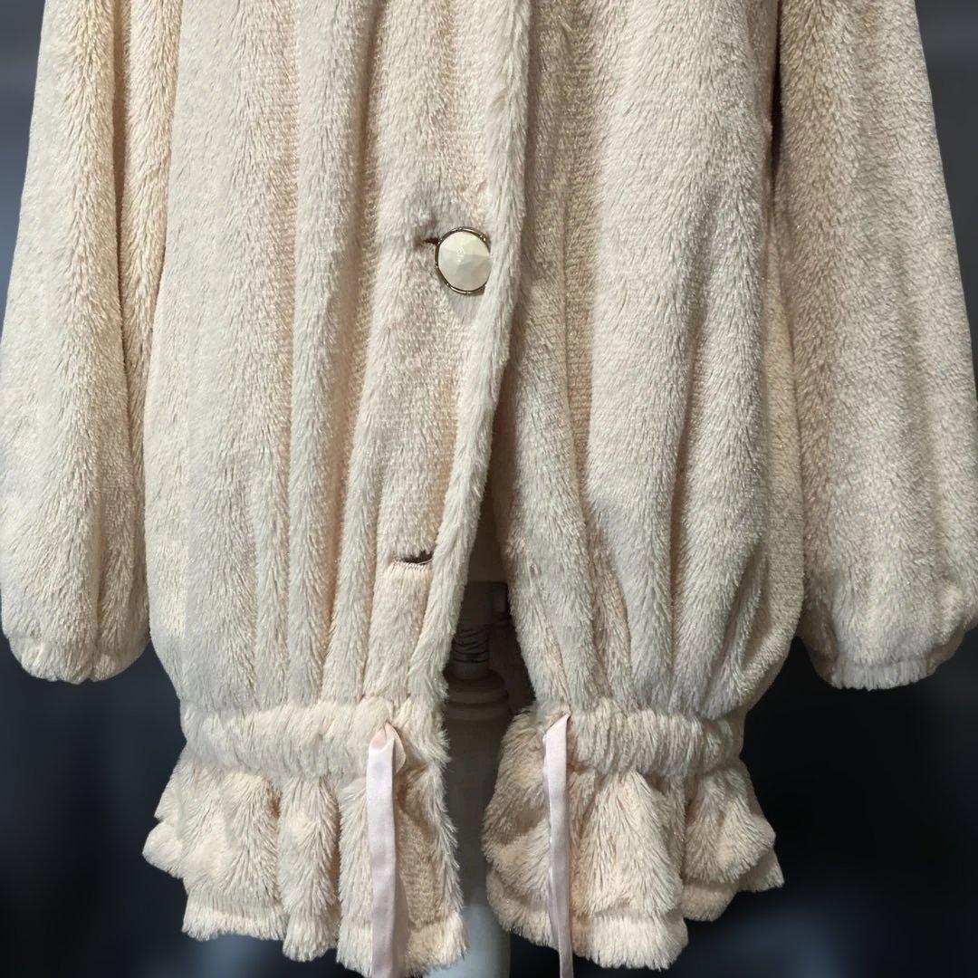 Y2K 平成ギャル　姫ロリ　LIZLISA ボア　フードパーカー　花柄