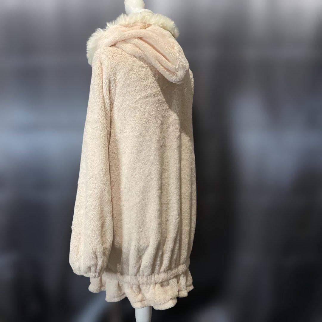 Y2K 平成ギャル　姫ロリ　LIZLISA ボア　フードパーカー　花柄