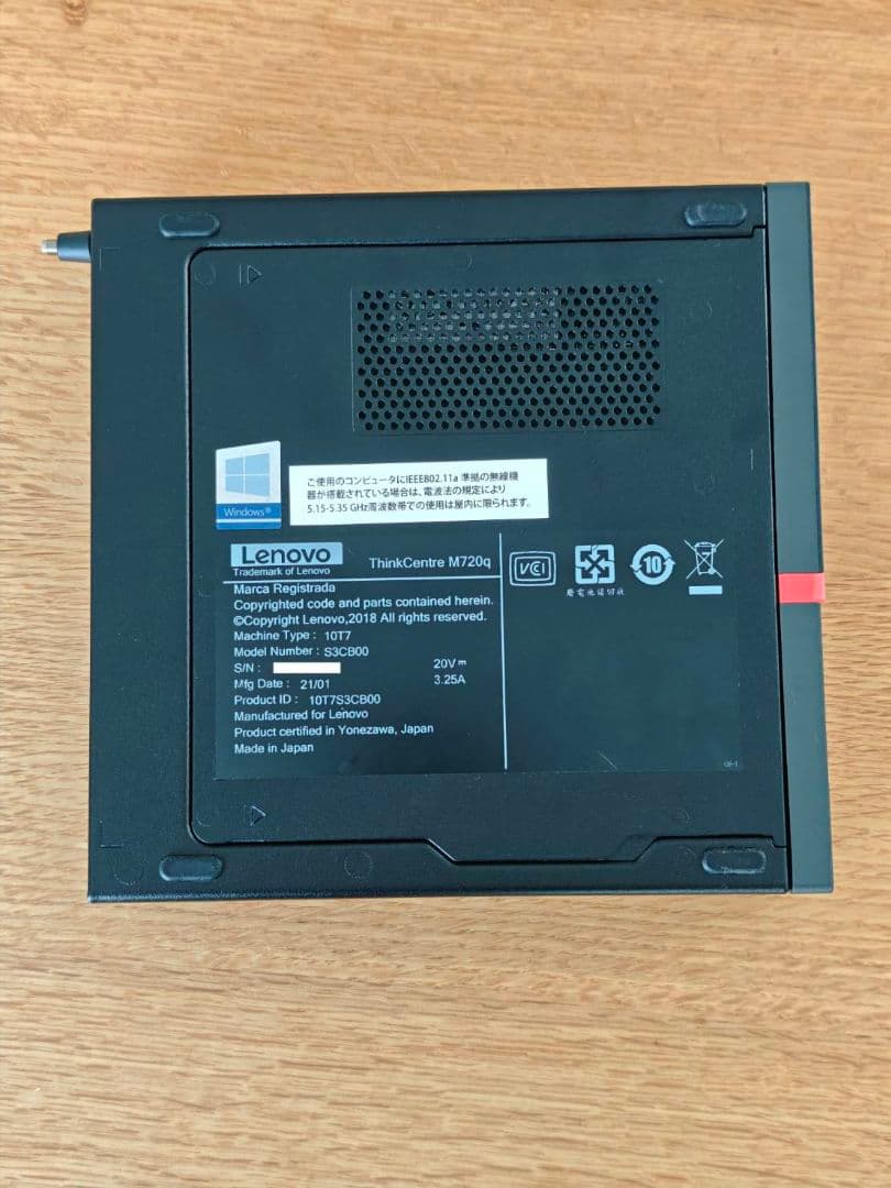 Lenovo　ThinkCentre M720q Tiny　Core i5