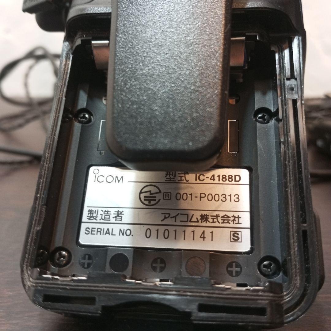 ICOM IC-4188D トランシーバー 2台セット マイクイヤホン付き状態良