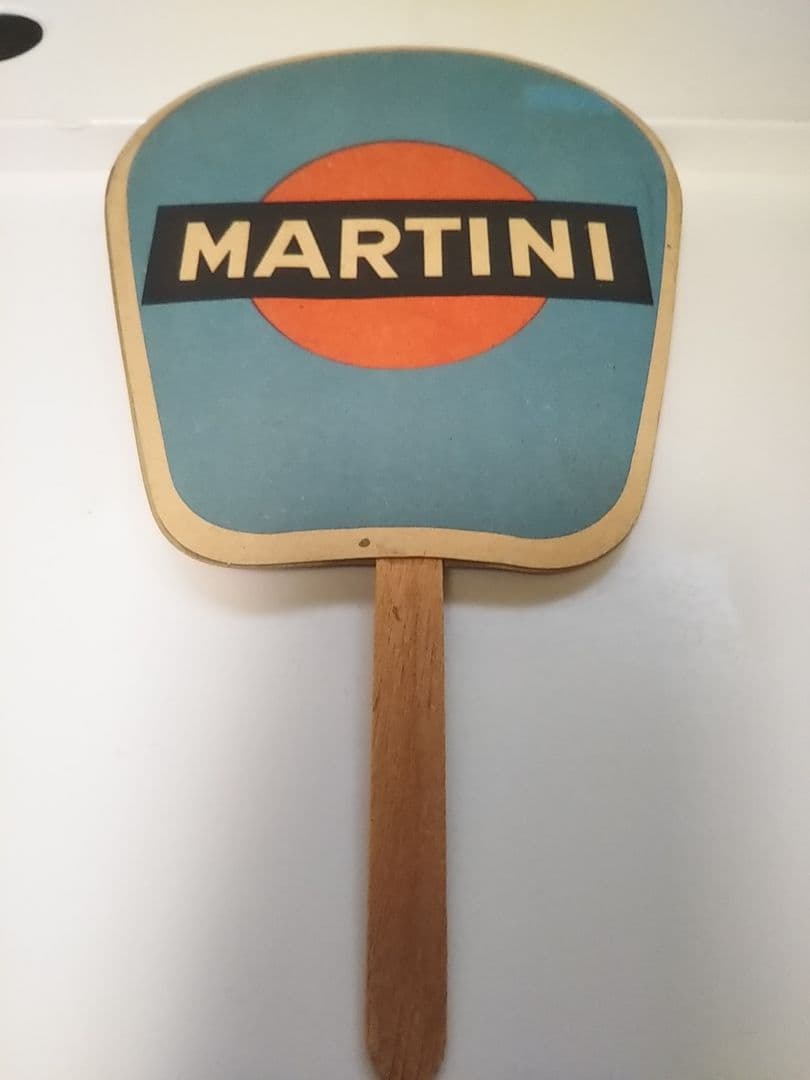 マルティニ　当時物うちわ　ランチア　フィアット　アルファロメオ　マセラティ