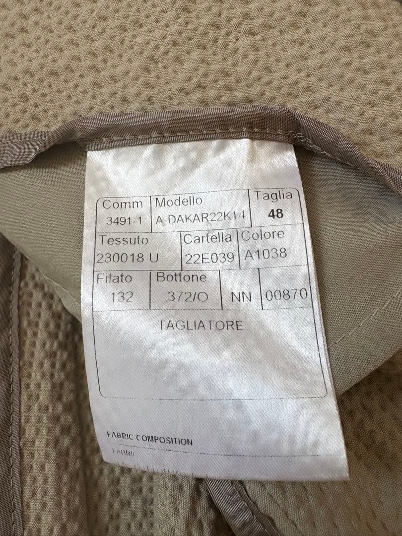 【美品】tagliatoreコットンシアサッカースーツ