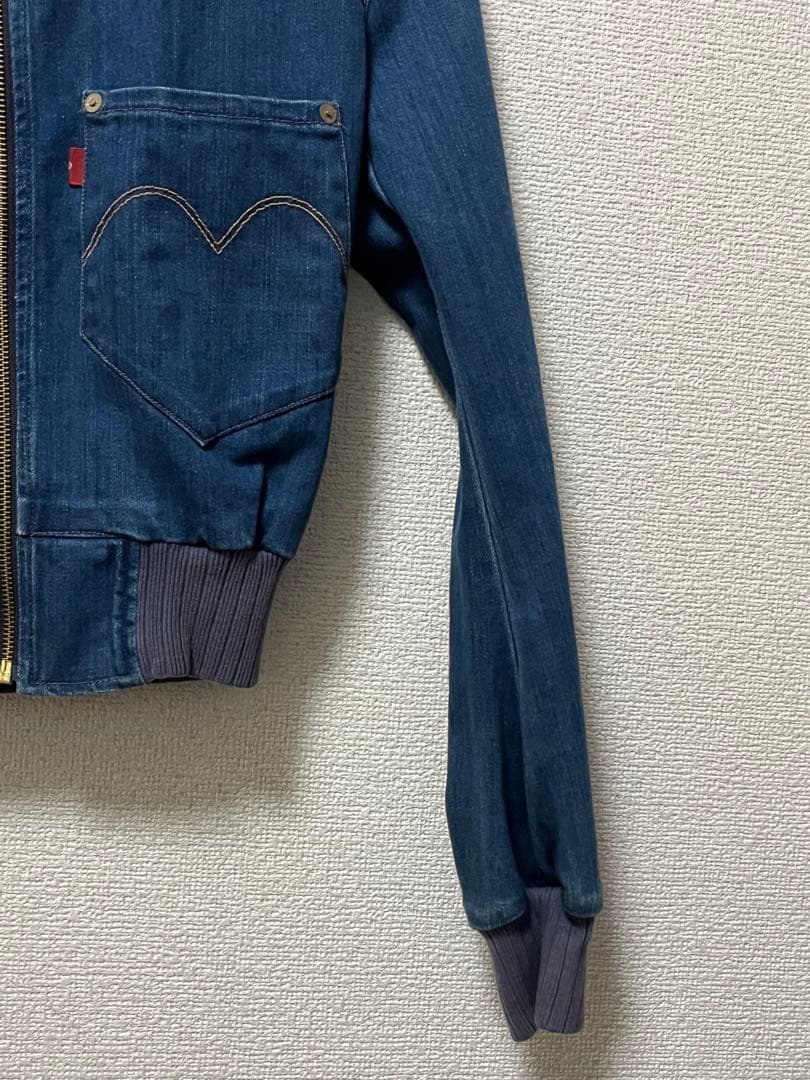 廃盤　リーバイスレッド　ショート丈　デニムジャケット　/S　ストレッチ　y2k