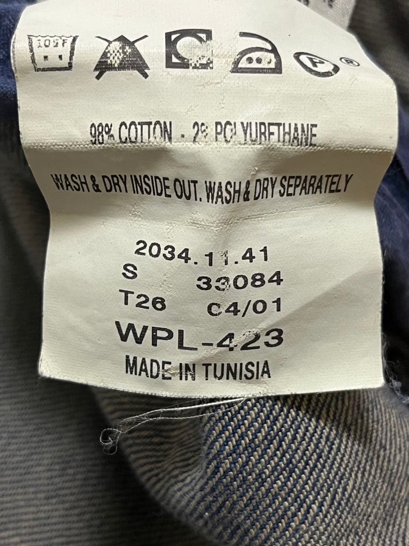 廃盤　リーバイスレッド　ショート丈　デニムジャケット　/S　ストレッチ　y2k