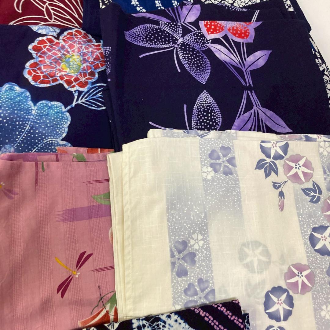 OWL65 浴衣 27枚 (内 有松鳴海3枚) 着物まとめ売り 夏用 着用