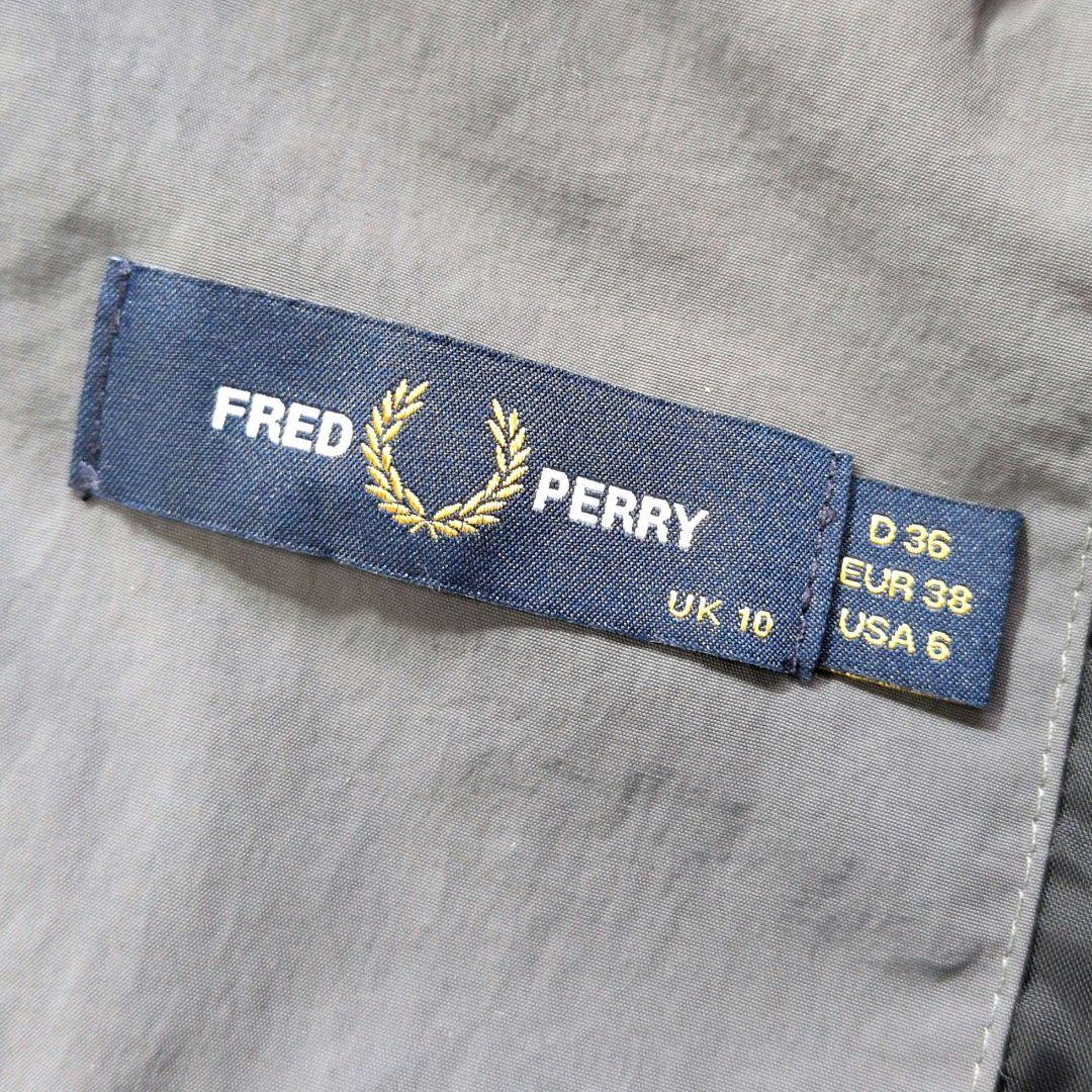 【美品】フレッドペリー モッズコート ライナー ファー付 黒