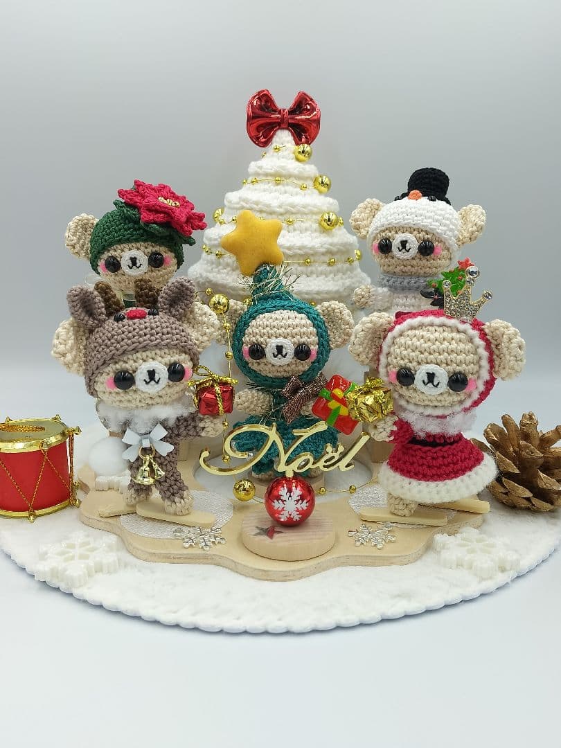 あみぐるみ　Aセット　クリスマス