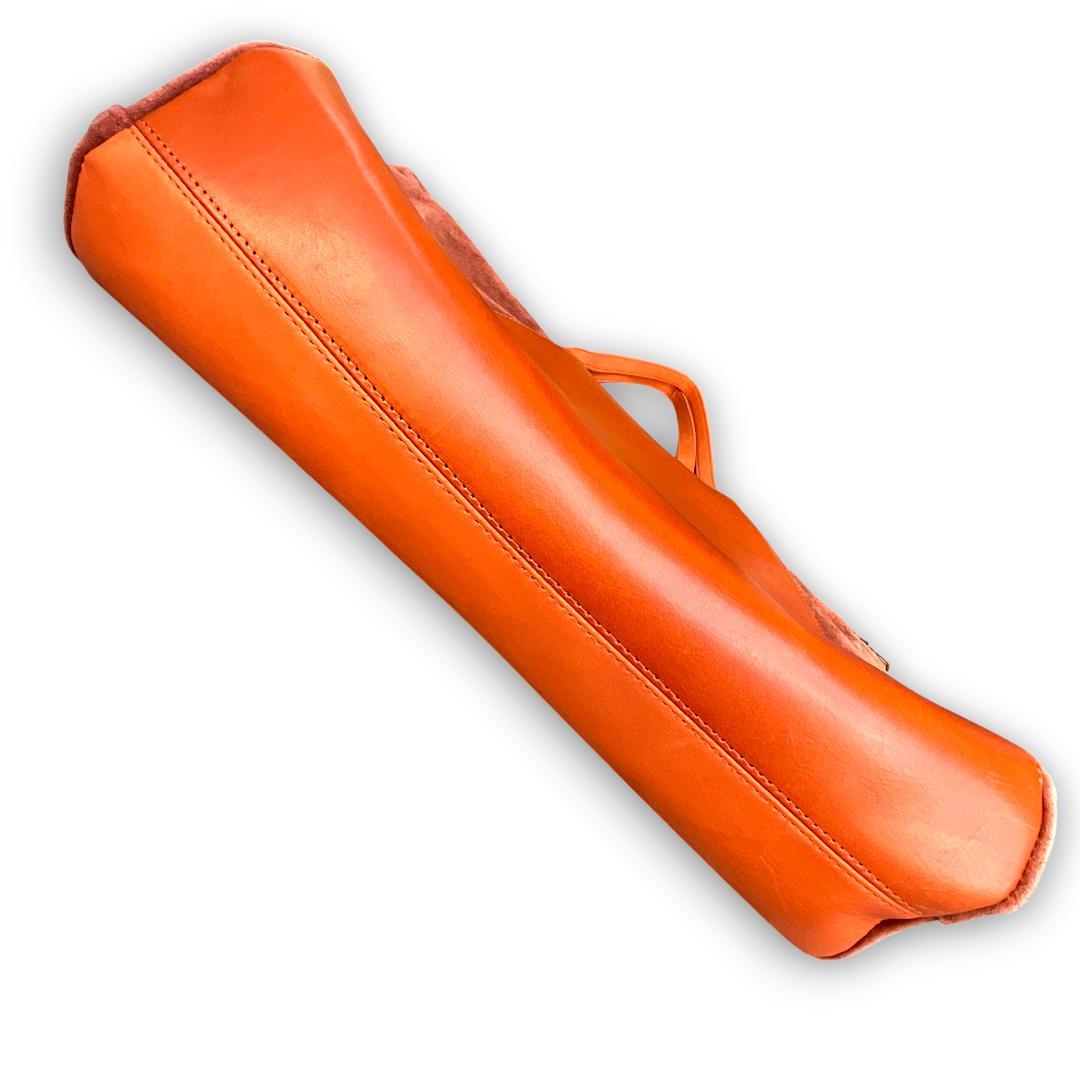 ヨーガンレール　トートバック　ハンドバック　ビジネスバック　がま口　オレンジ