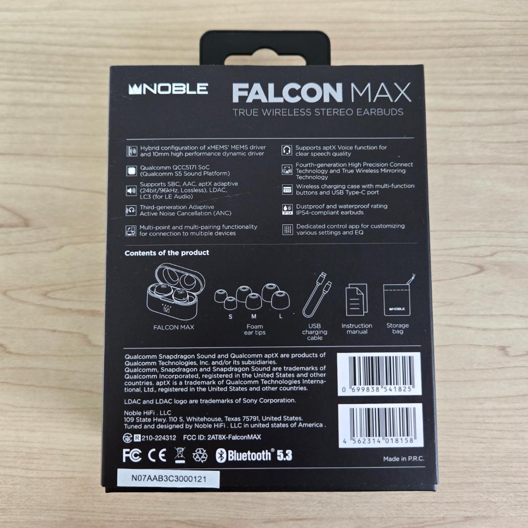 【ほぼ新品】Noble Audio FALCON MAX