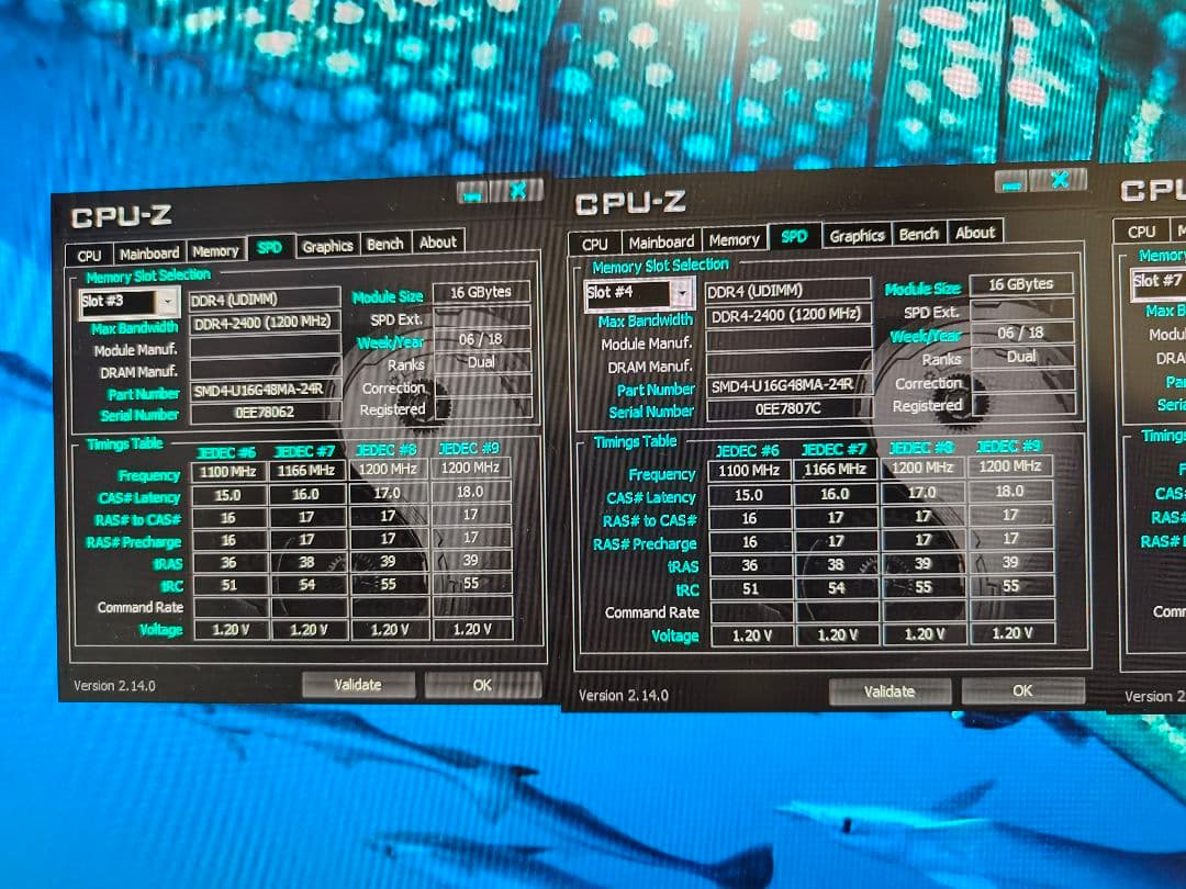 【中古品】Sanmax DDR4 2400 16GB×4 64GB