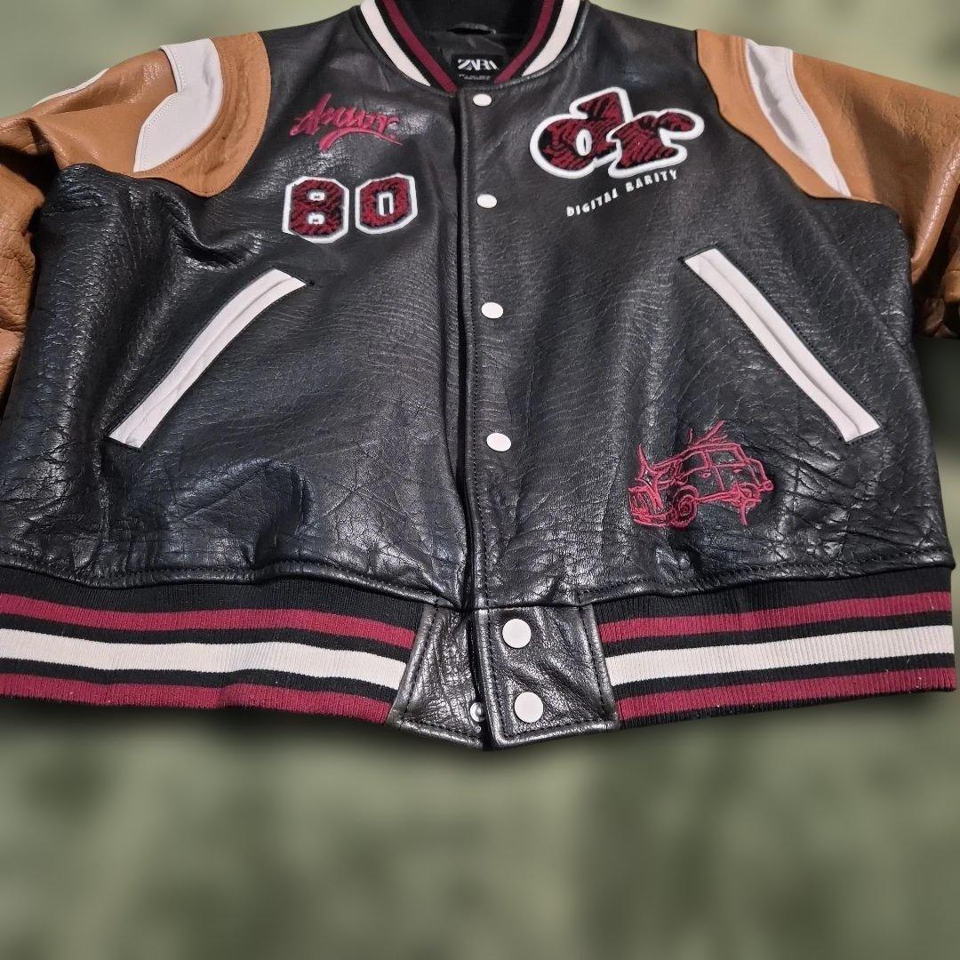 ZARA オールレザー スタジャン L 10回程度着用