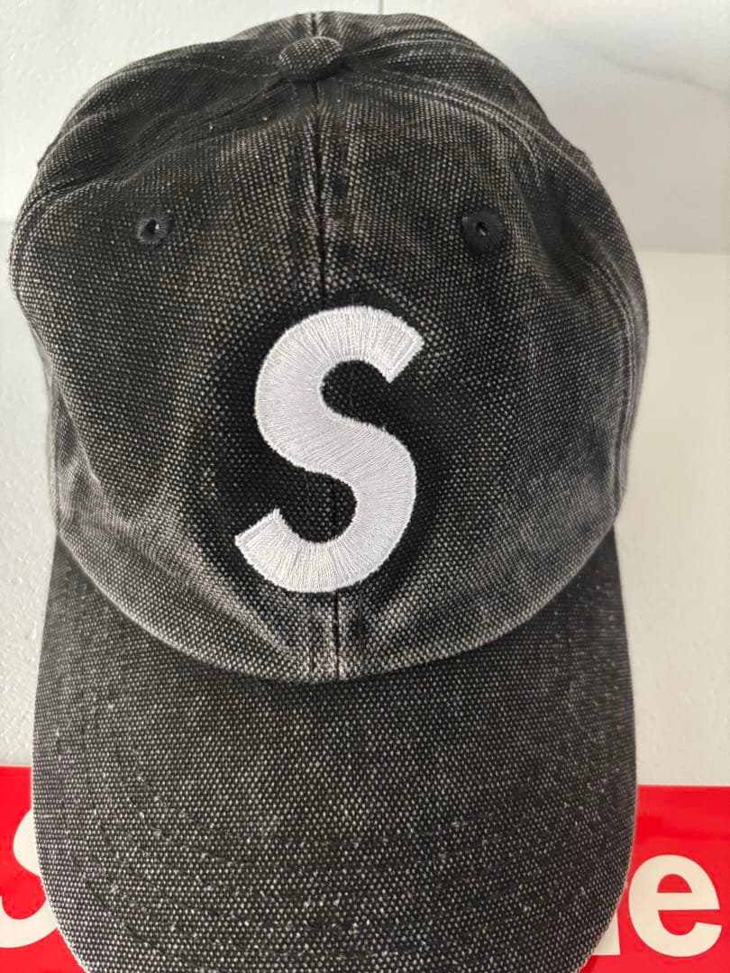 帽子 24 supreme Pigment Coated S Logo 6-Panel