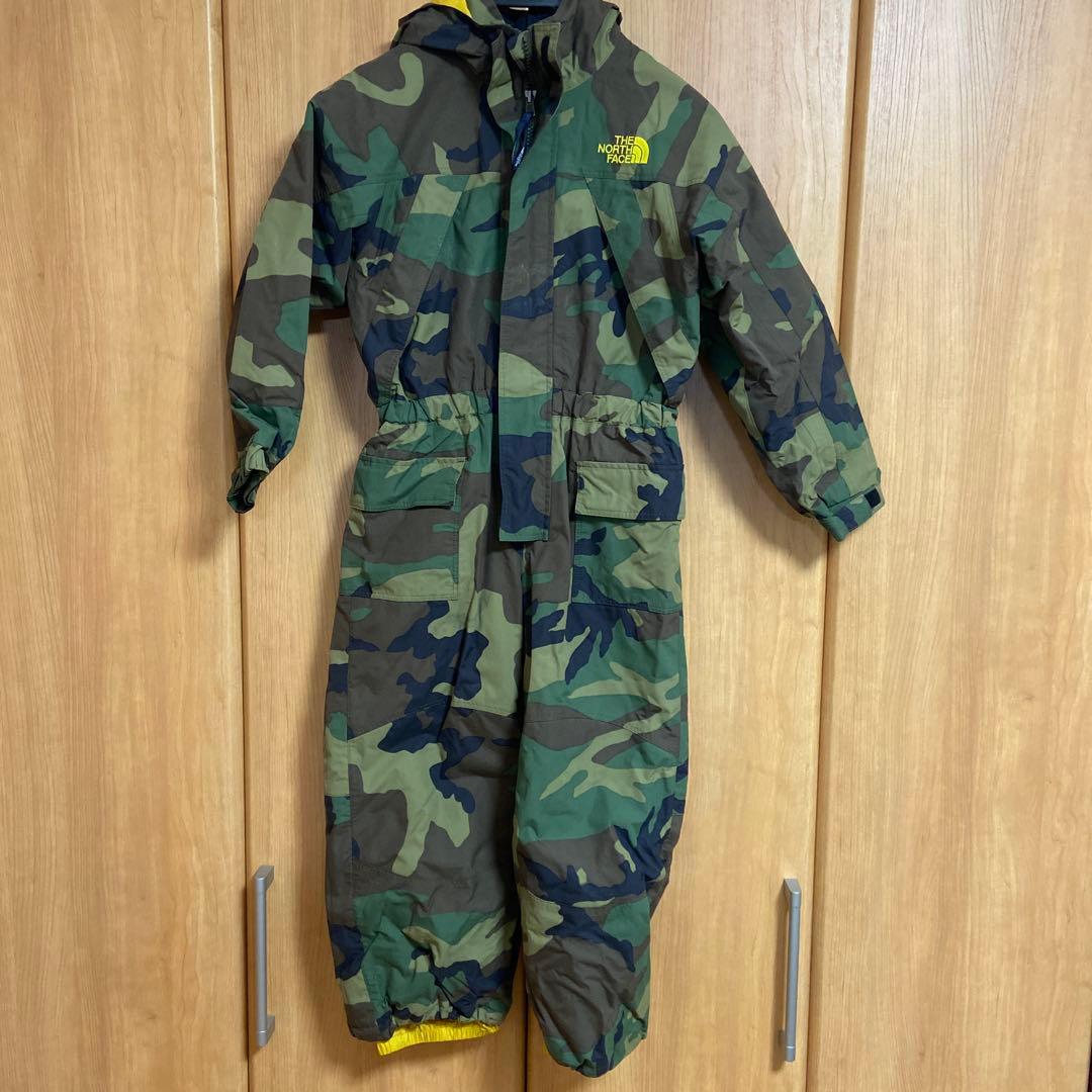 THE NORTH FACE 子ども用迷彩スキーウェア　つなぎ　120