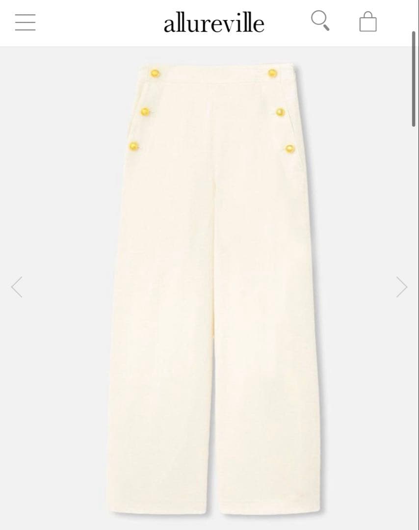 アルアバイル　ルルウィルビー デニムライクマリンパンツ