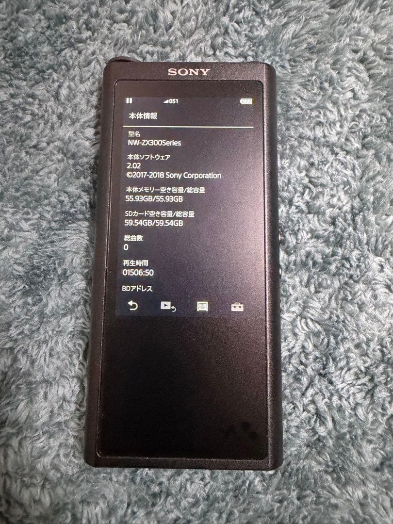 SONY Walkman NW-ZX300【64GB+sd 64GB】ブラック