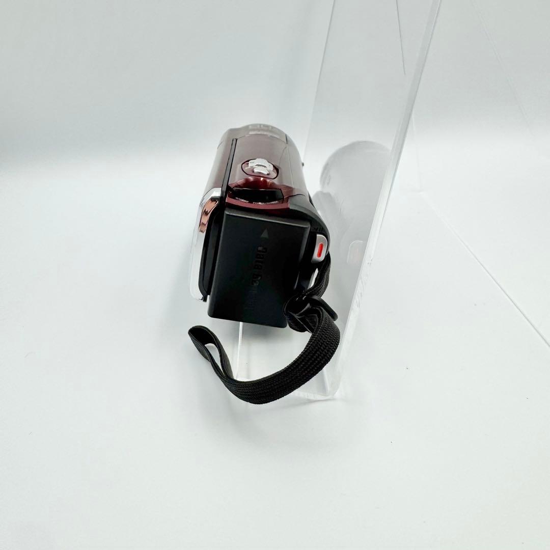 【美品】JVC GZ-E66-R ビデオカメラ フルHD 光学40倍ズーム