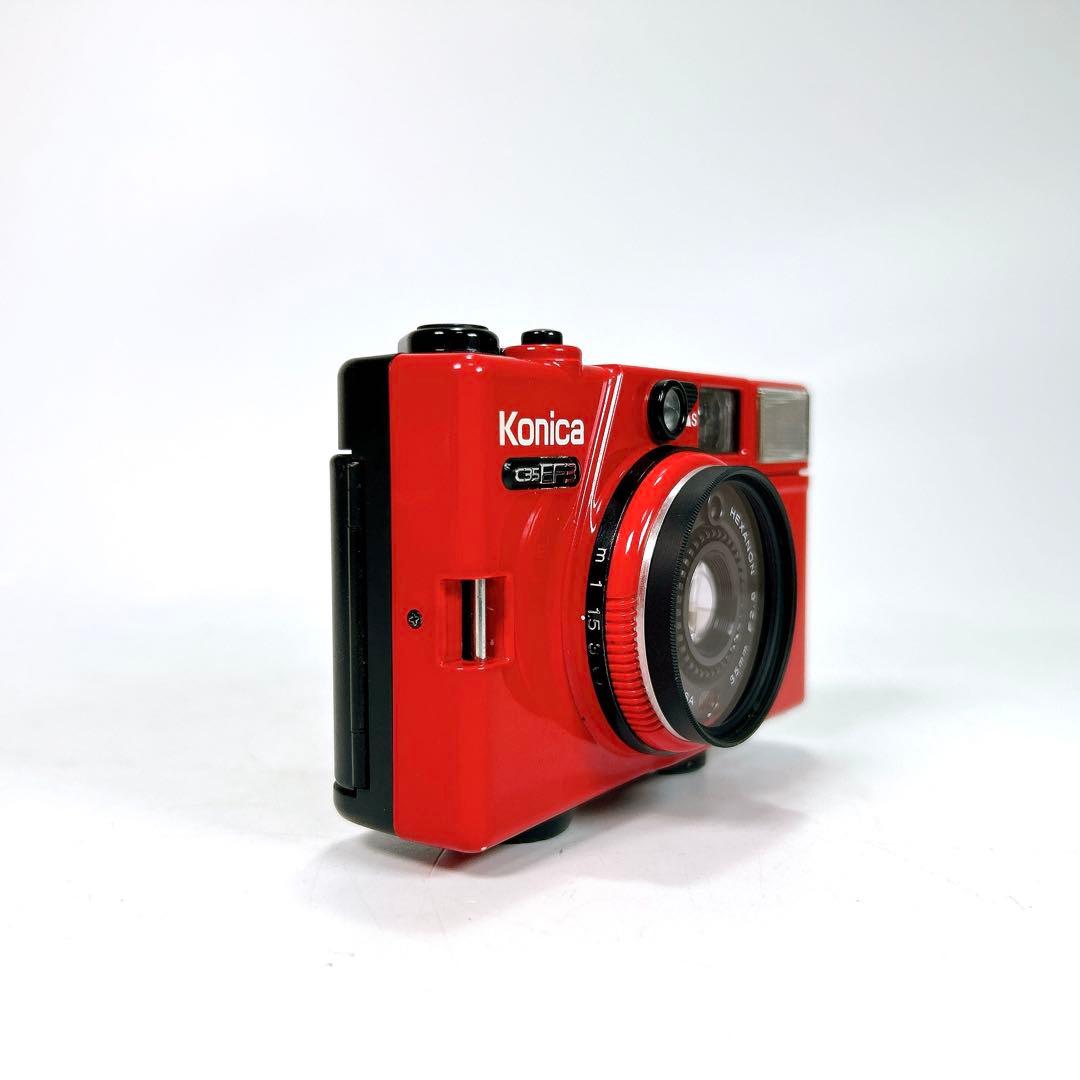 【美品】KONICA フィルムレンズ C35 EF3 レッド