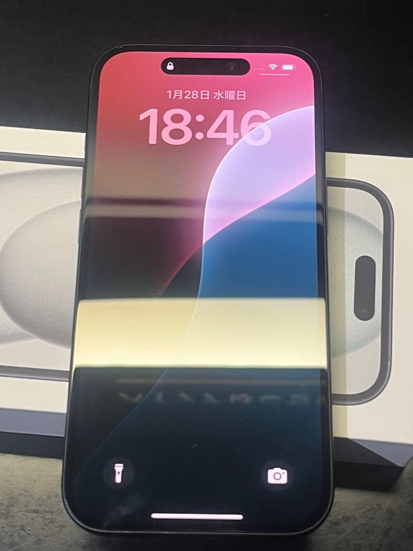 ヴーヌーフンiPhone15 128GB 黒 SIMフリー