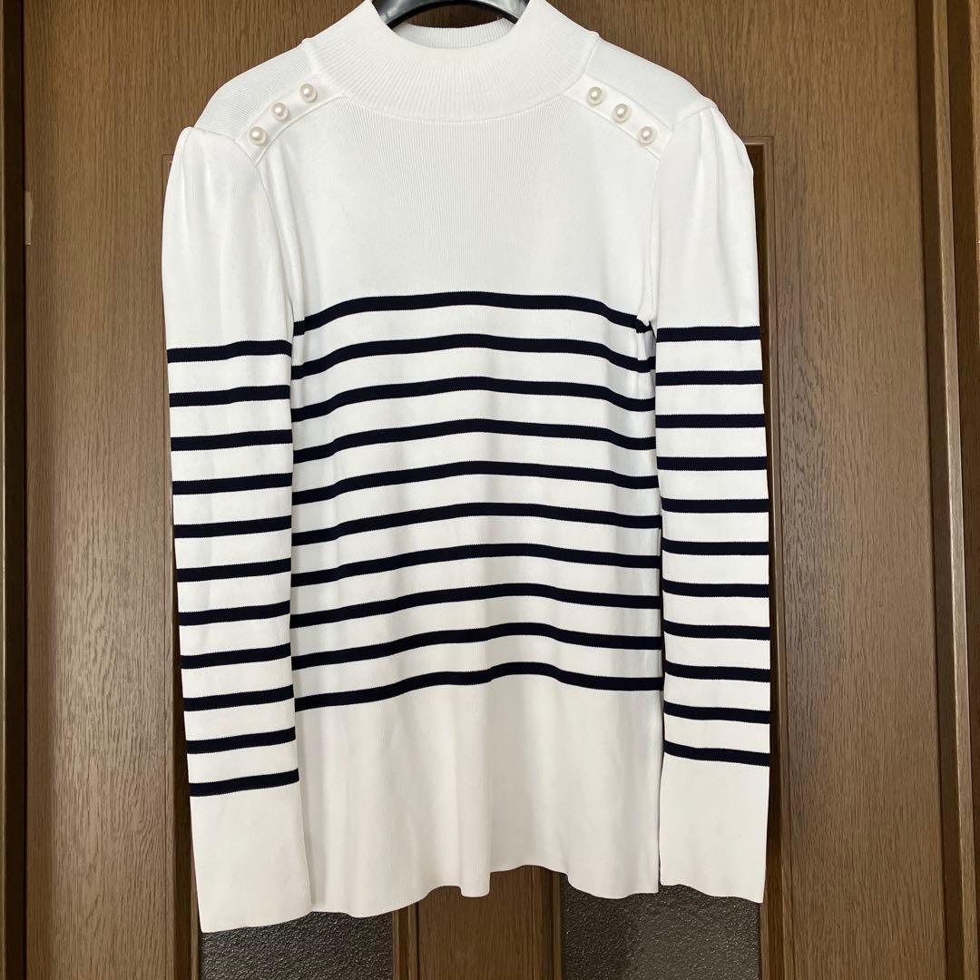 BORDERS at BALCONY ストライプ長袖トップス