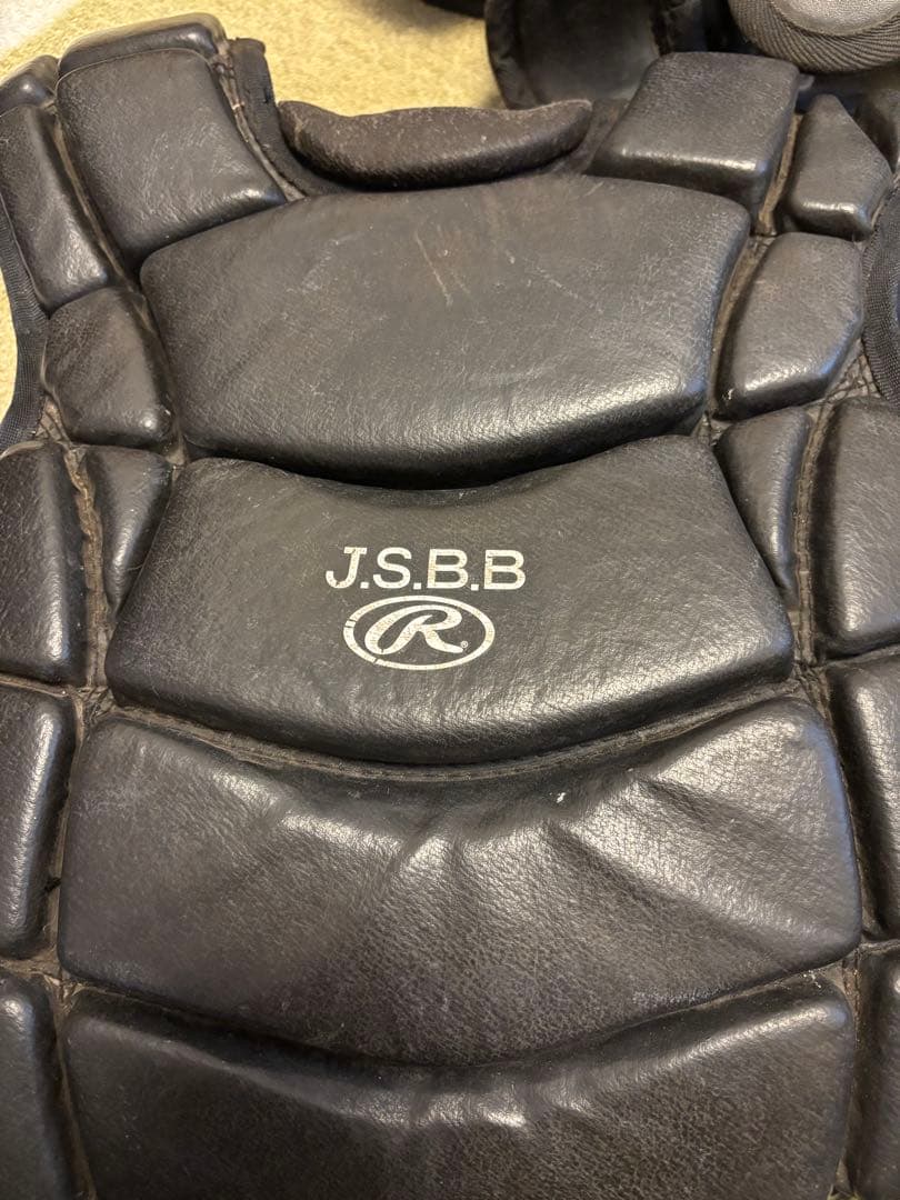 野球　キャッチャー防具一式 黒 フリーサイズ