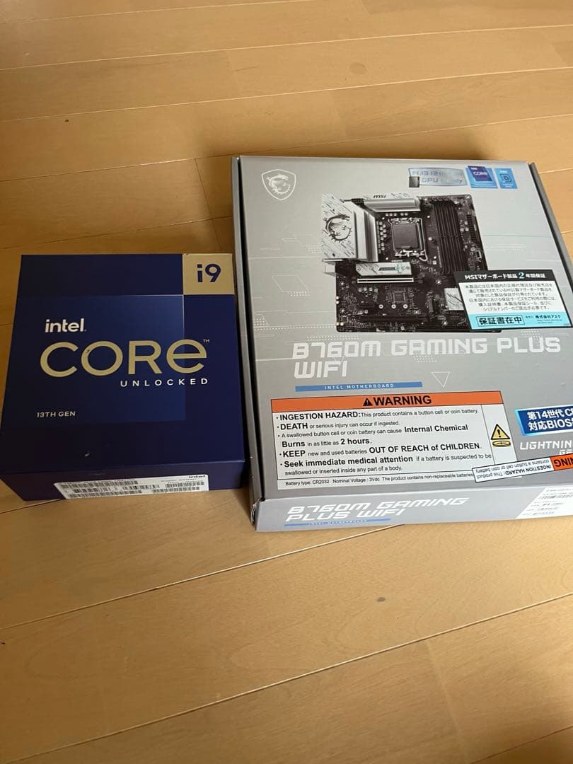 Intel 13900k とMSI B760M GAMING PLUS DDR5