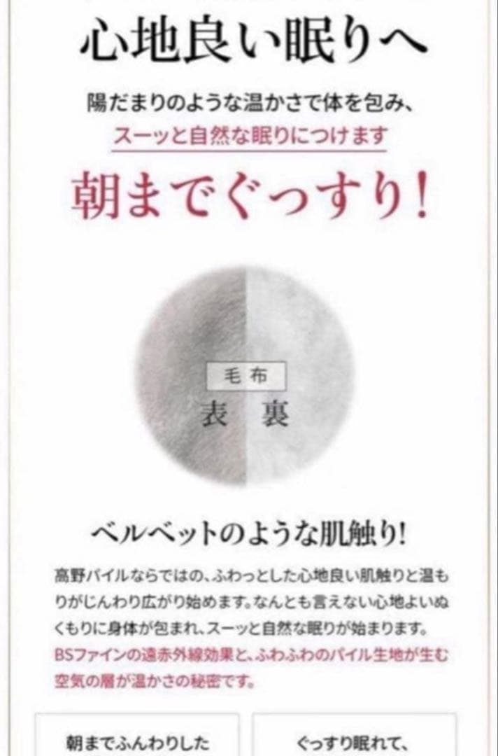 新品未使用 ＢＳファイン毛布