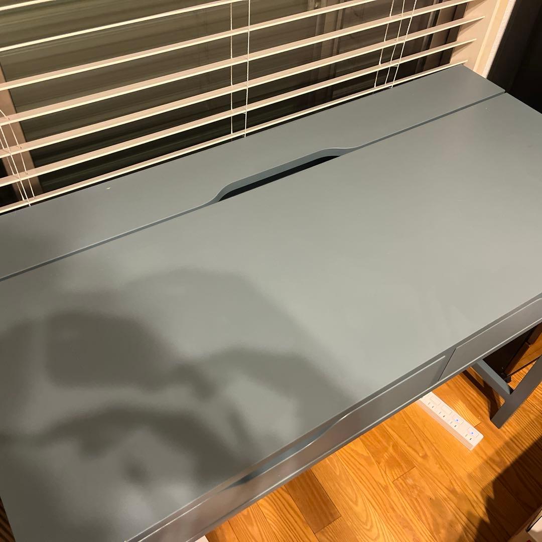 【yori】IKEA ALEX アレクス デスク グレーターコイズ 100