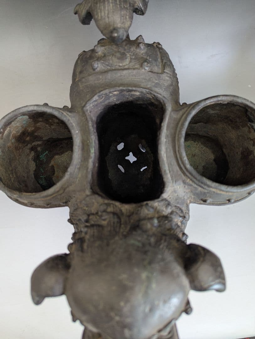 中国古美術 古玩 銅製 獅子香炉