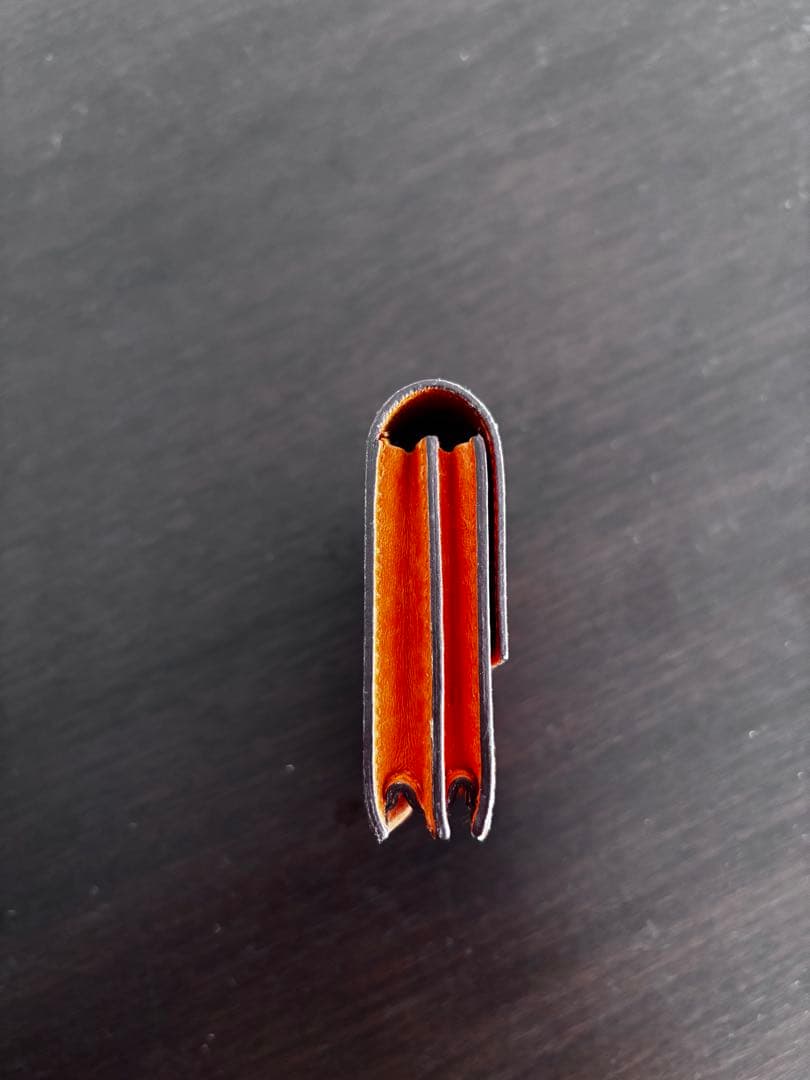 週末売り切り価格　明日迄銀座HERMES購入エルメスのカードケース　オレンジ