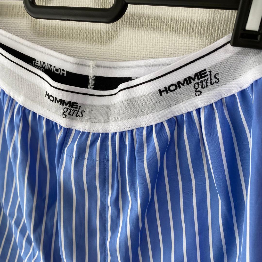 HOMME girls ストライプ　ショーツ