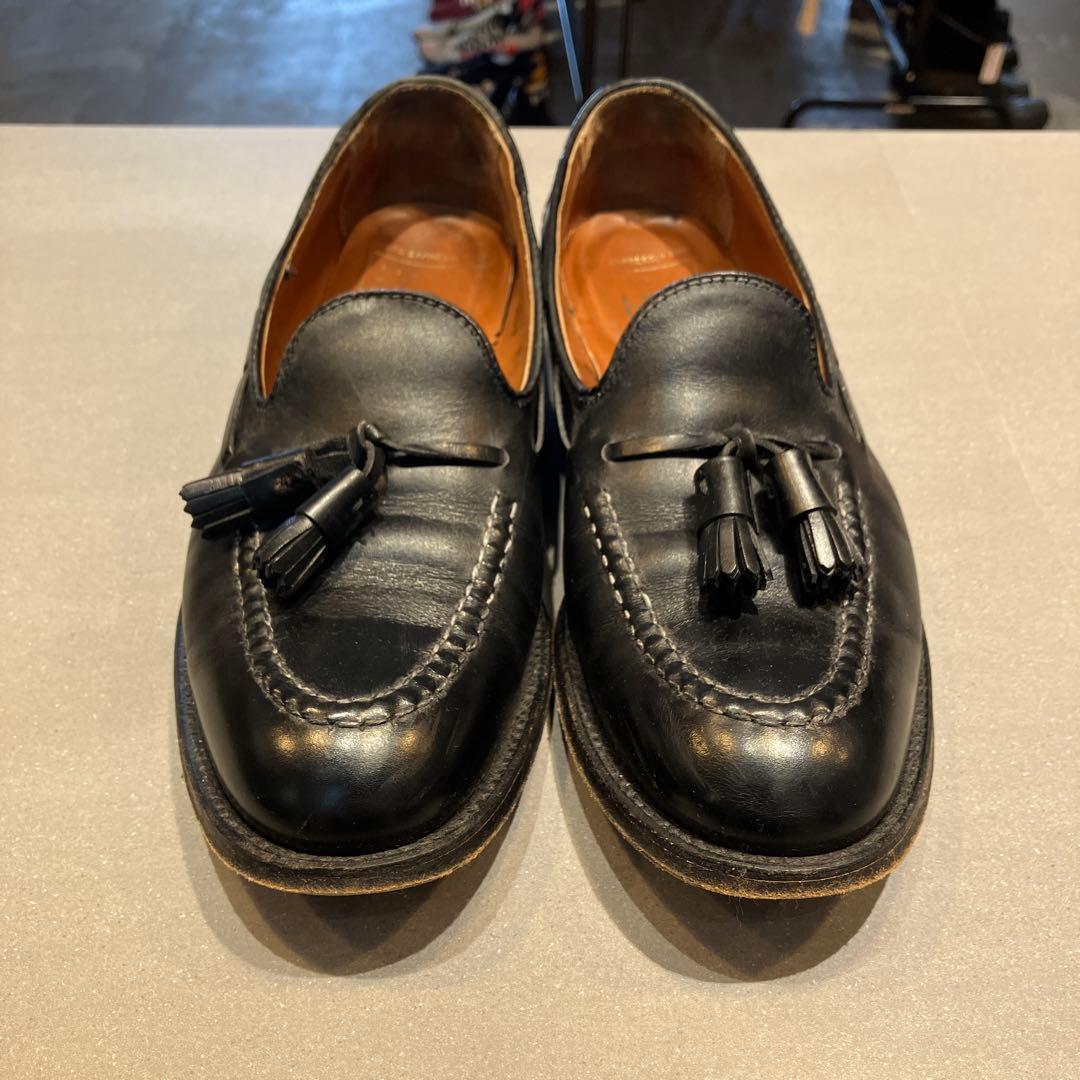 ALDEN×BEAMS PLUS カーフタッセルローファー　ブラック