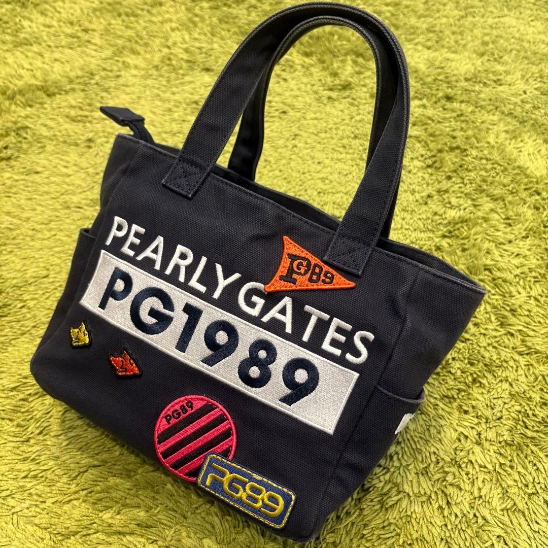 パーリーゲイツ PEARLYGATES カートバッグ ラウンドバッグ ワッペン
