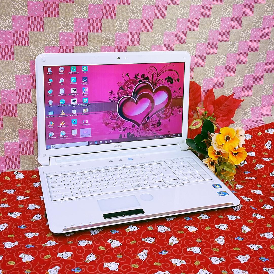 極上品！2世代Corei5！カメラ搭載！富士通！ブルーレイ!Win10！動画編集