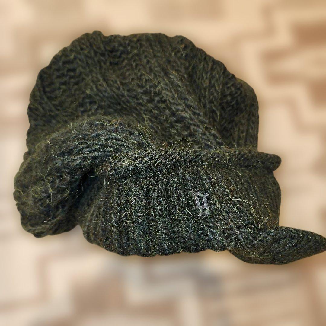 galliano　ガリアーノ　ニットキャップ　ビーニー　緑