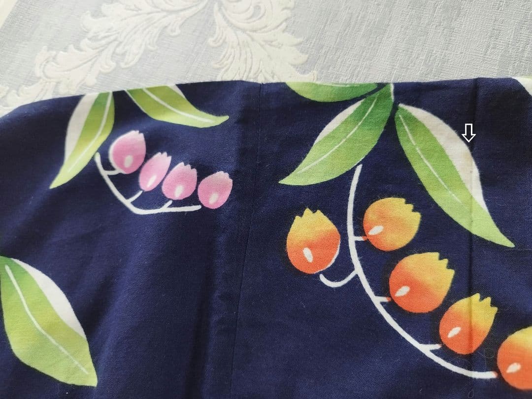 注染染め 手縫い 浴衣 すずらん 鈴蘭 低身長さん