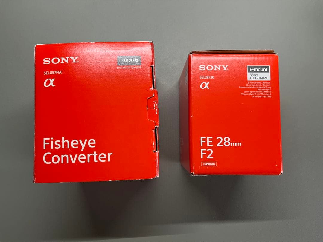 レンズ(単焦点) FE 28mm F2 SEL28F20 + Fisheye SEL057FEC