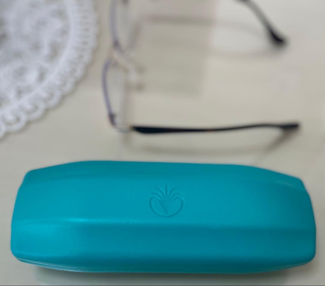 アイブレラ　クリアピュアWH×BRサングラス　UV フチなし　ブルーライトカット