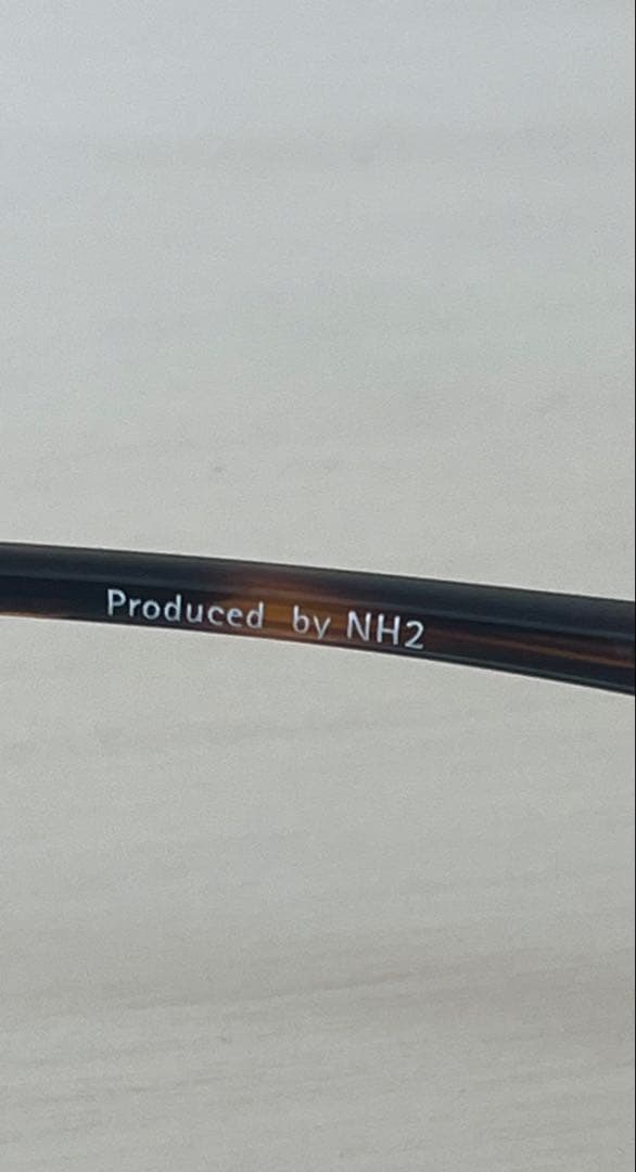 アイブレラ　クリアピュアWH×BRサングラス　UV フチなし　ブルーライトカット