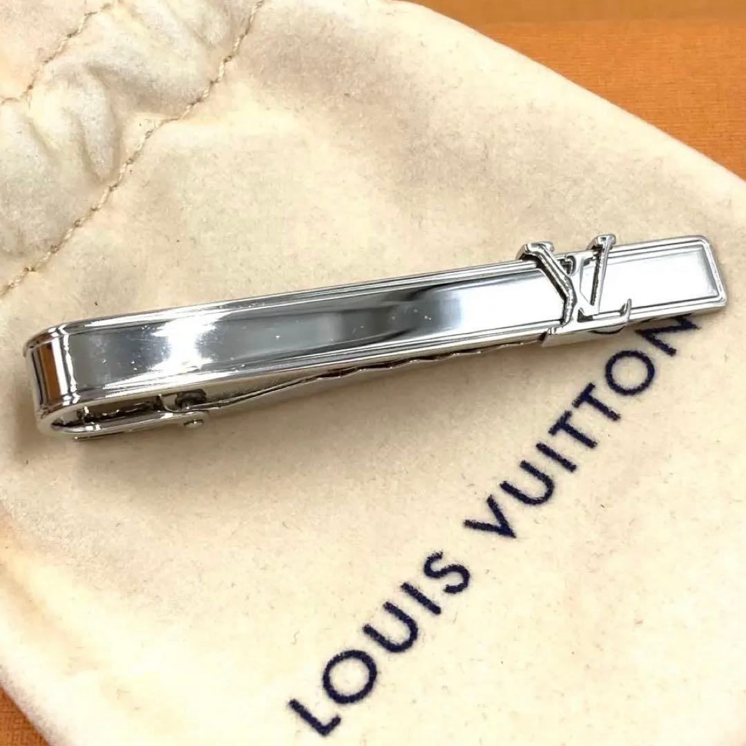 【極美品】ルイヴィトン ネクタイピン パンスクラヴァット M61981 LVロゴ
