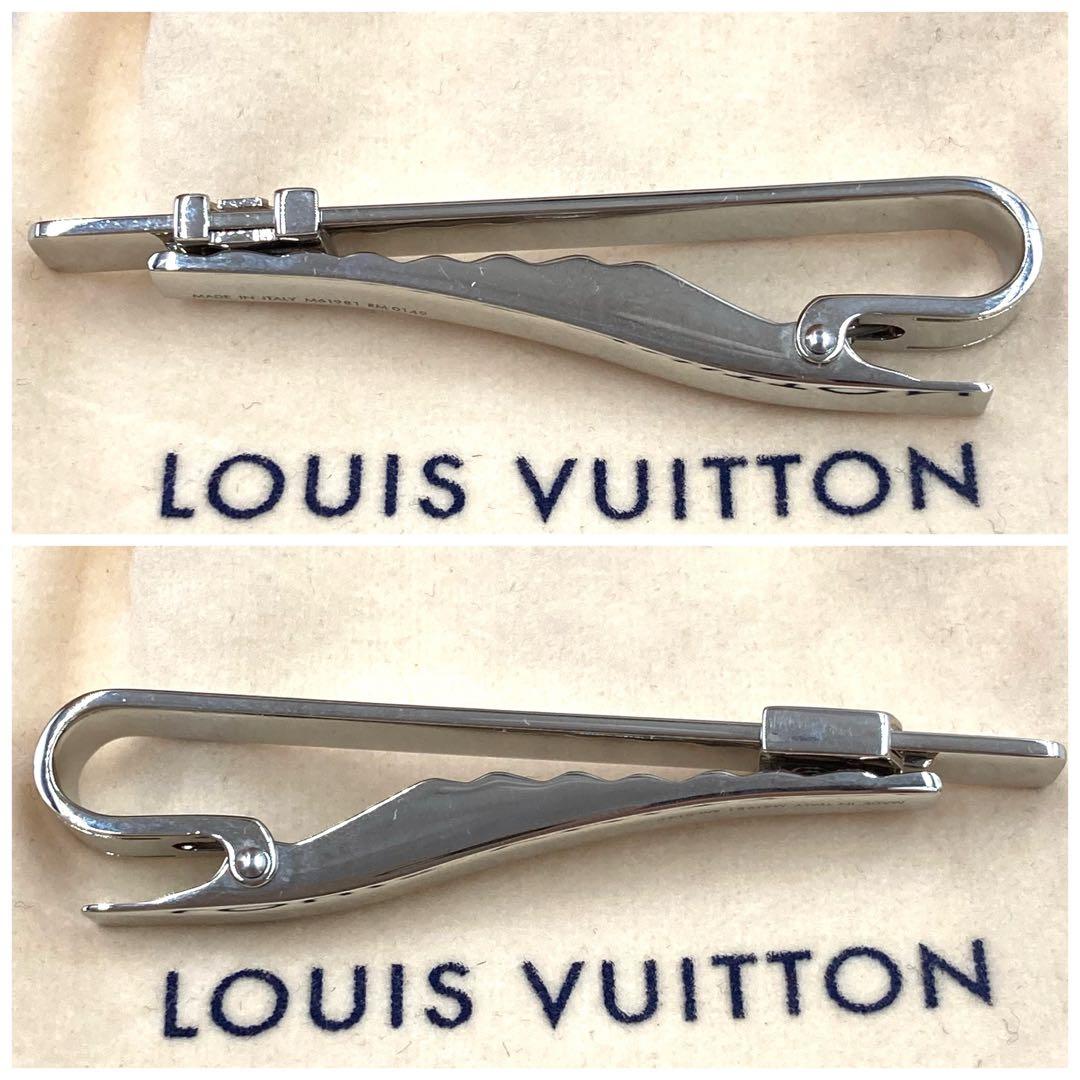【極美品】ルイヴィトン ネクタイピン パンスクラヴァット M61981 LVロゴ