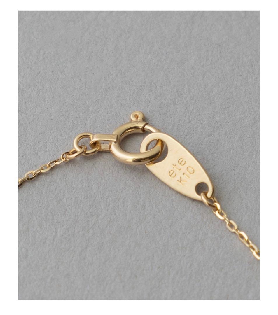 ete K10 レイヤー ダイヤモンドネックレス