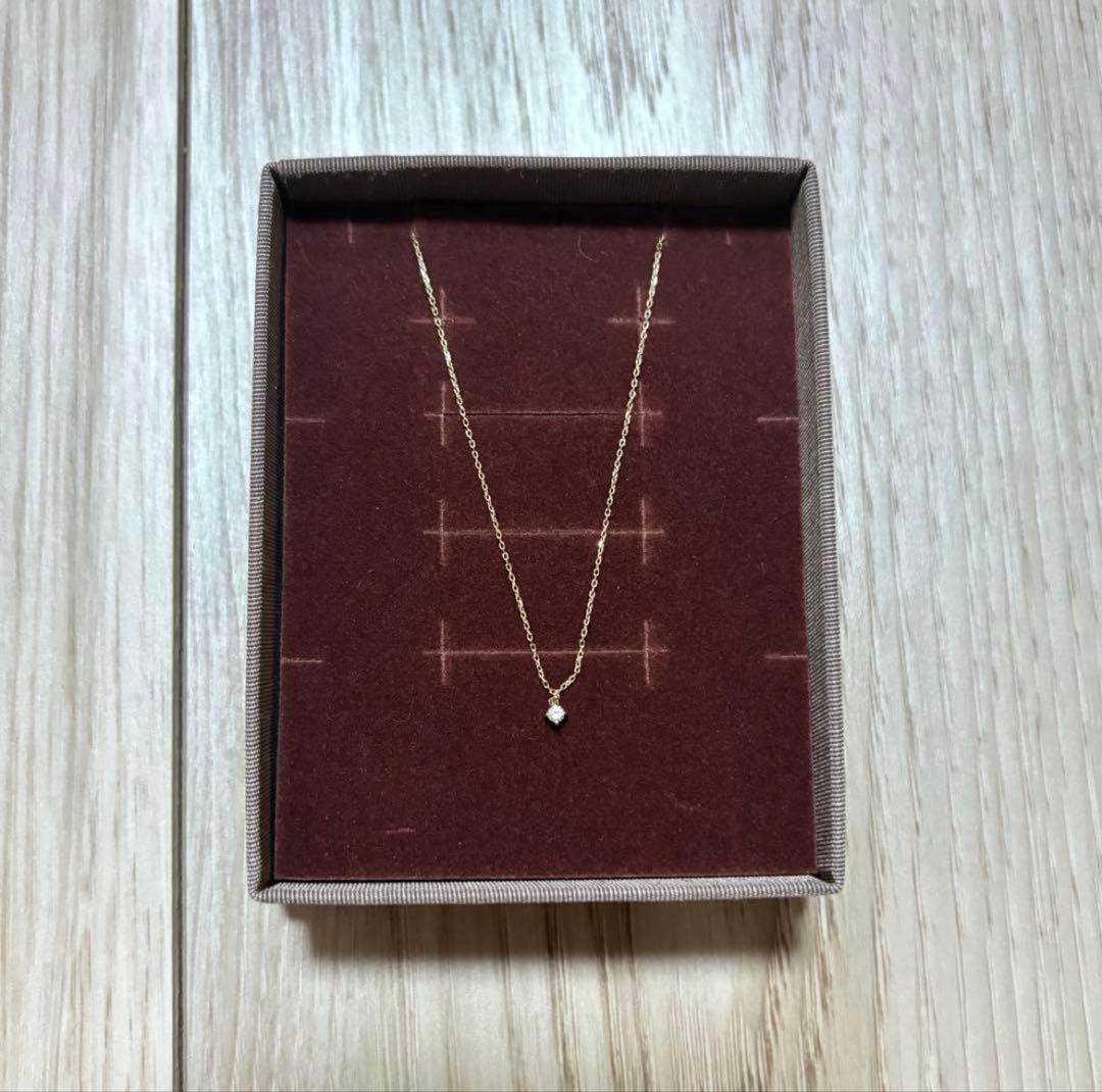 ete K10 レイヤー ダイヤモンドネックレス