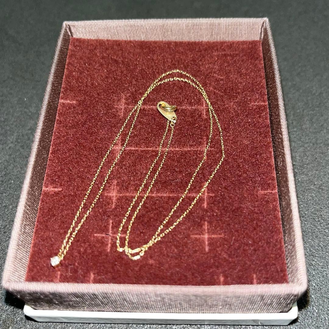 ete K10 レイヤー ダイヤモンドネックレス